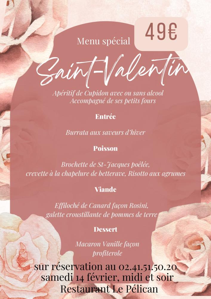 Menu Saint-Valentin